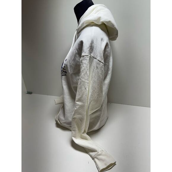 Key West Florida Turtle Graphic Hoodie Sweatshirt Women’s White Sz M Heavy - Picture 3 of 11